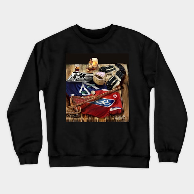 Brothers lacrosse Crewneck Sweatshirt by mursart68